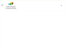 Tablet Screenshot of matthewsconsulting.com